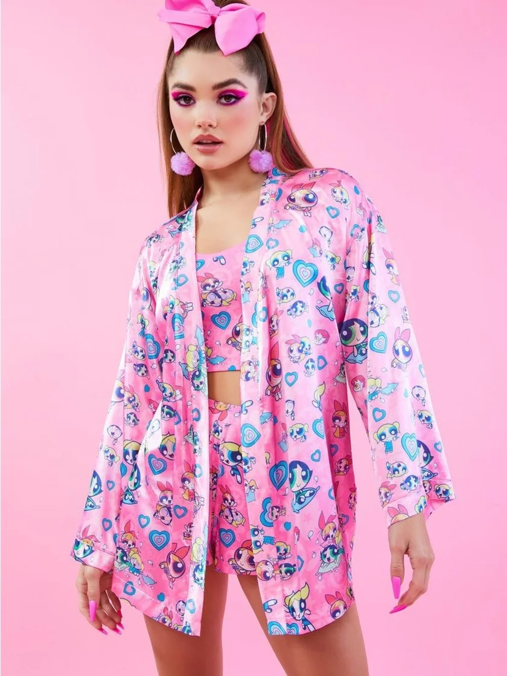 Dolls Kill satin kimono